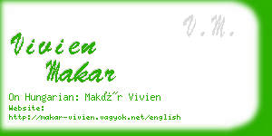 vivien makar business card